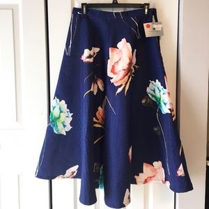 Long elegant floral skirt